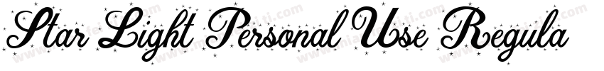 Star Light Personal Use Regular字体转换